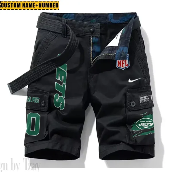 New York Jets New Summer Men Cargo Shorts Fashion 2025 SPTNSM089