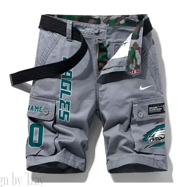Philadelphia Eagles New Summer Men Cargo Shorts Fashion 2025 SPTNSM090 - Image 5