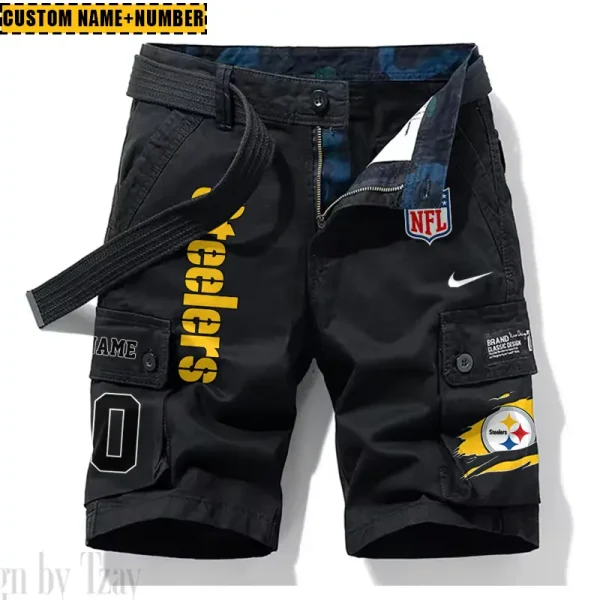 Pittsburgh Steelers New Summer Men Cargo Shorts Fashion 2025 SPTNSM091