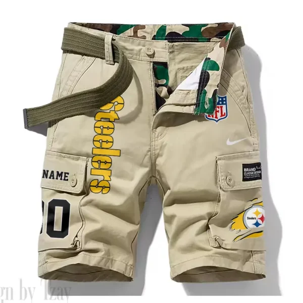 Pittsburgh Steelers New Summer Men Cargo Shorts Fashion 2025 SPTNSM091 - Image 5