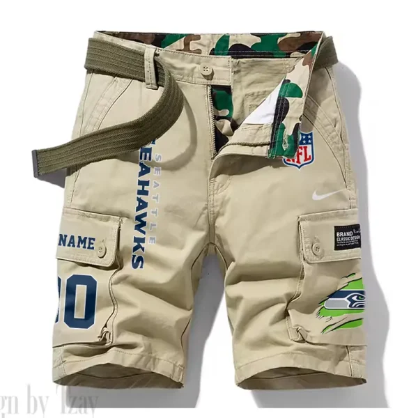 Seattle Seahawks New Summer Men Cargo Shorts Fashion 2025 SPTNSM093 - Image 4