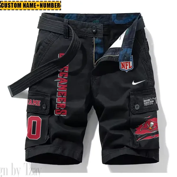 Tampa Bay Buccaneers New Summer Men Cargo Shorts Fashion 2025 SPTNSM094