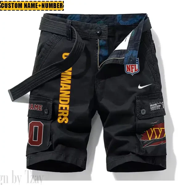 Washington Commanders New Summer Men Cargo Shorts Fashion 2025 SPTNSM096