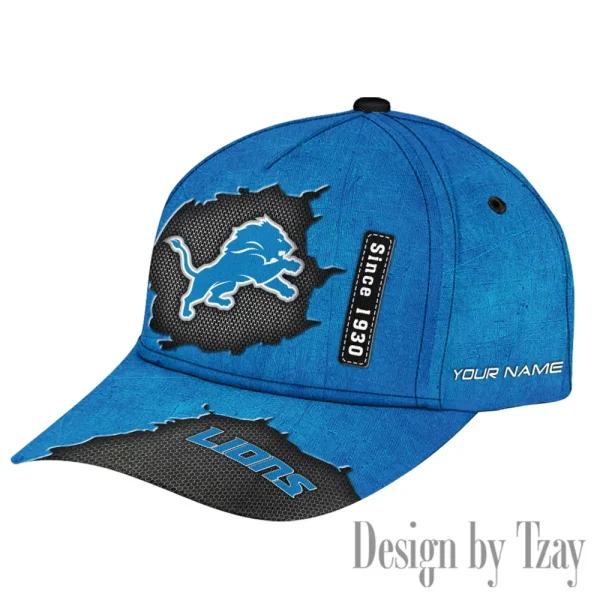 Detroit Lions Hat Cap Youth Strap Back New Design 2025 AZCCAP747 - Image 2