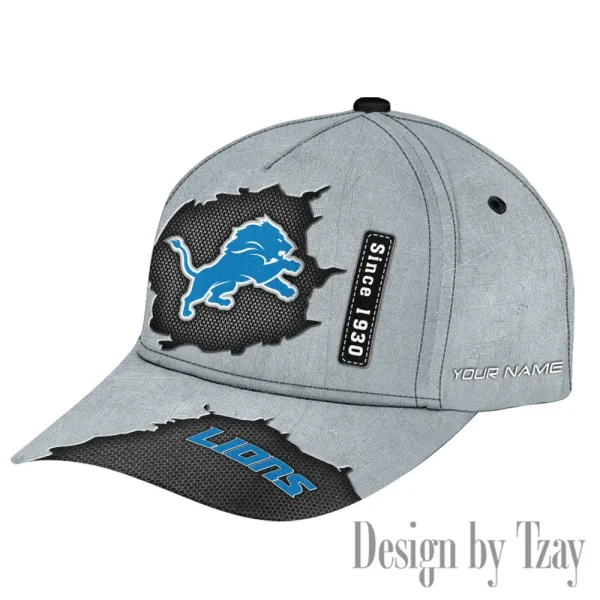 Detroit Lions Hat Cap Youth Strap Back New Design 2025 AZCCAP748 - Image 2