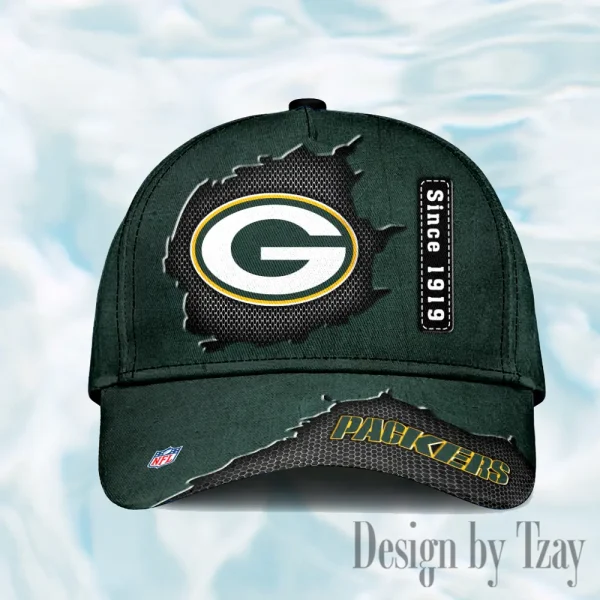 Green Bay Packers Hat Cap Youth Strap Back New Design 2025 AZCCAP749