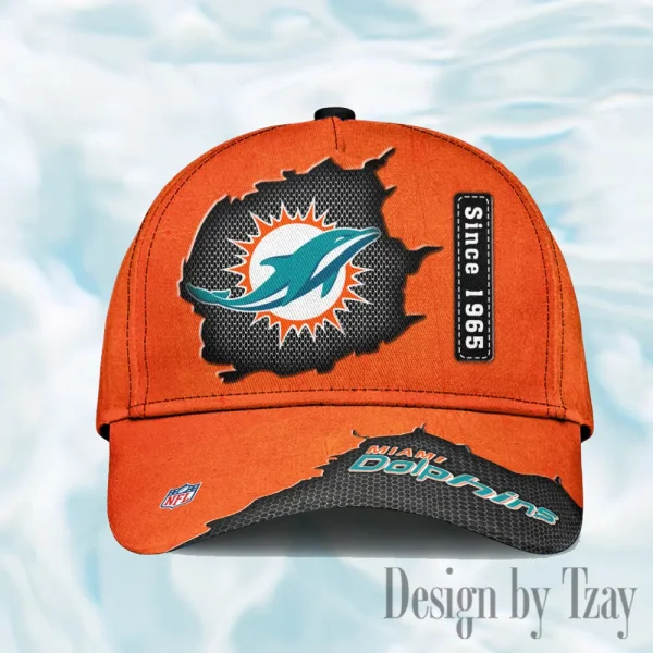 Miami Dolphins Hat Cap Youth Strap Back New Design 2025 AZCCAP764 - Image 2