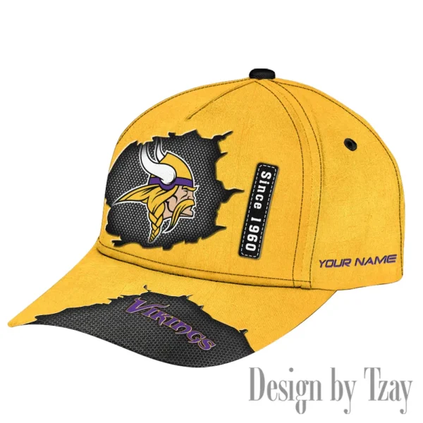 Minnesota Vikings Hat Cap Youth Strap Back New Design 2025 AZCCAP766