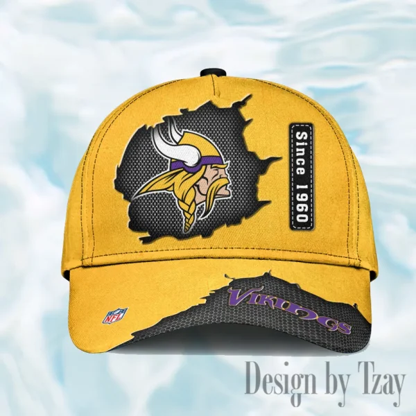 Minnesota Vikings Hat Cap Youth Strap Back New Design 2025 AZCCAP766 - Image 2