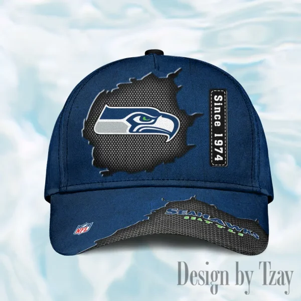Seattle Seahawks Hat Cap Youth Strap Back New Design 2025 AZCCAP780 - Image 2
