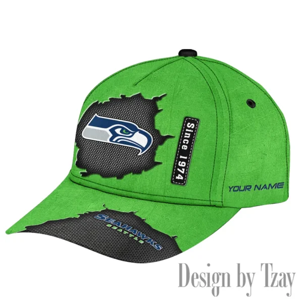 Seattle Seahawks Hat Cap Youth Strap Back New Design 2025 AZCCAP781 - Image 2