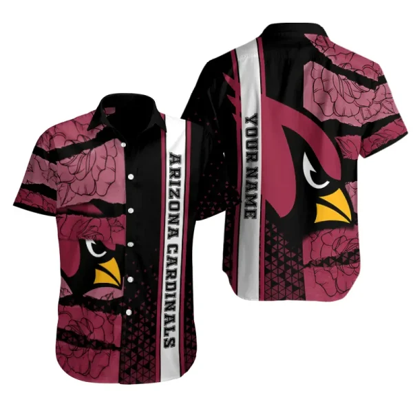 Arizona Cardinals Button Shirt Summer Holiday Gift For Sports Enthusiast AZCBS299