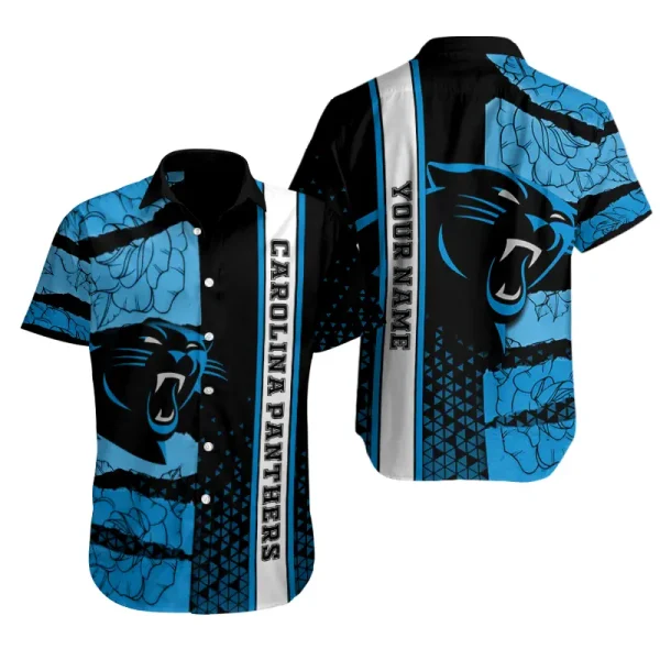 Carolina Panthers Button Shirt Summer Holiday Gift For Sports Enthusiast AZCBS303