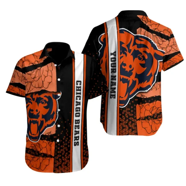 Chicago Bears Button Shirt Summer Holiday Gift For Sports Enthusiast AZCBS304