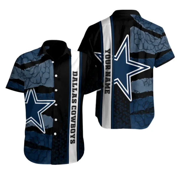 Dallas Cowboys Button Shirt Summer Holiday Gift For Sports Enthusiast AZCBS307
