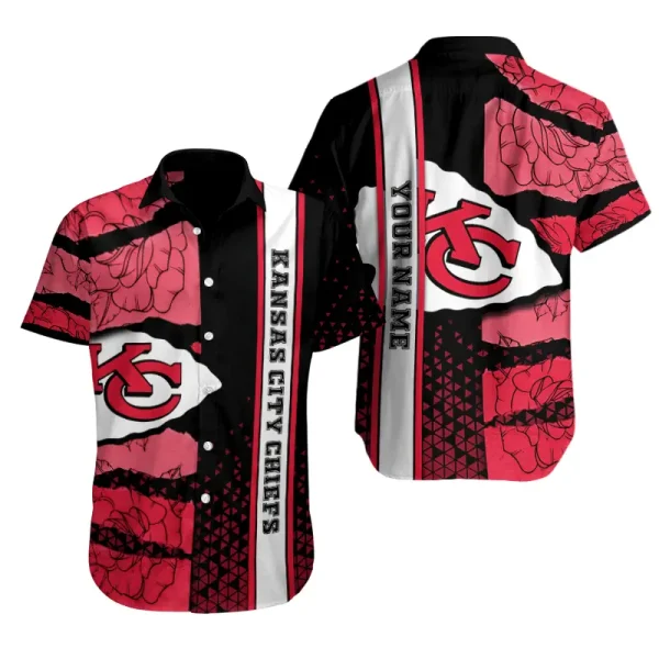 Kansas City Chiefs Button Shirt Summer Holiday Gift For Sports Enthusiast AZCBS314