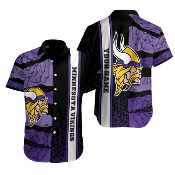 Minnesota Vikings Button Shirt Summer Holiday Gift For Sports Enthusiast AZCBS319
