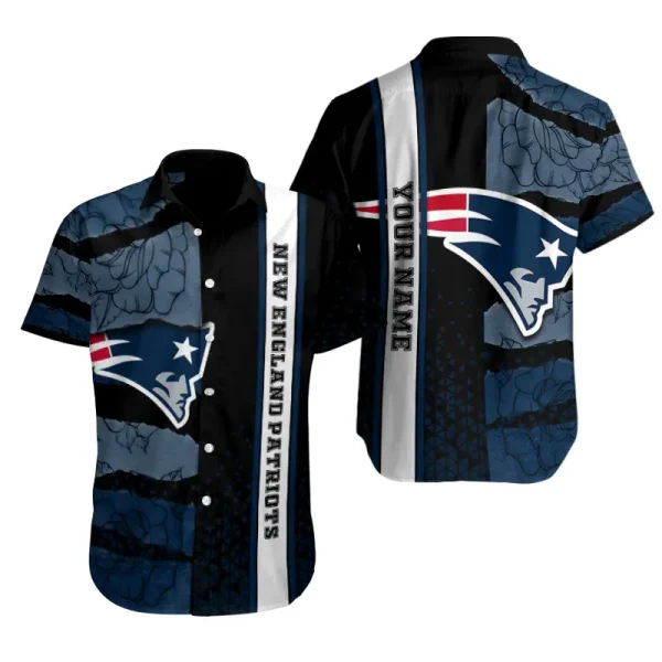 New England Patriots Button Shirt Summer Holiday Gift For Sports Enthusiast AZCBS320
