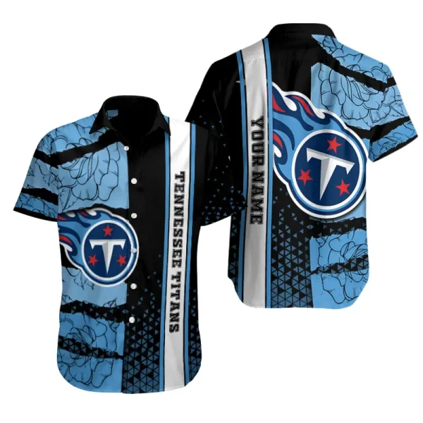 Tennessee Titans Button Shirt Summer Holiday Gift For Sports Enthusiast AZCBS329