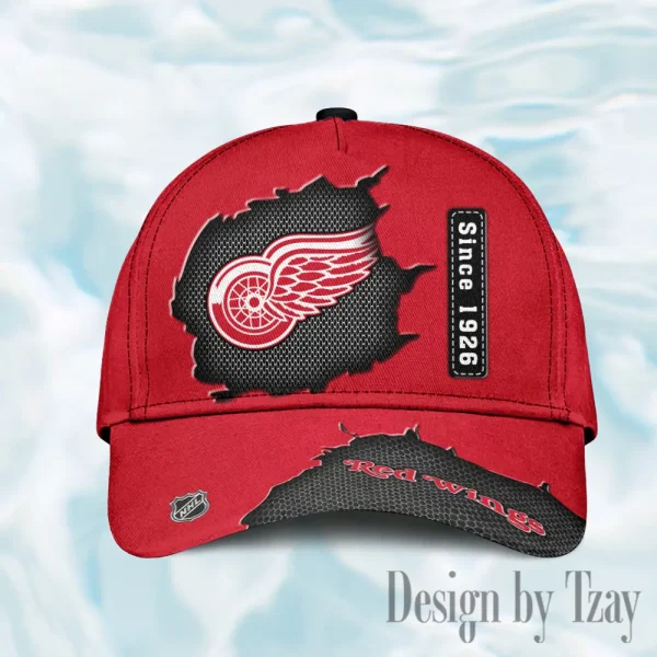 Detroit Red Wings Men Baseball Hat Style 2025 AZCCAP799 - Image 2