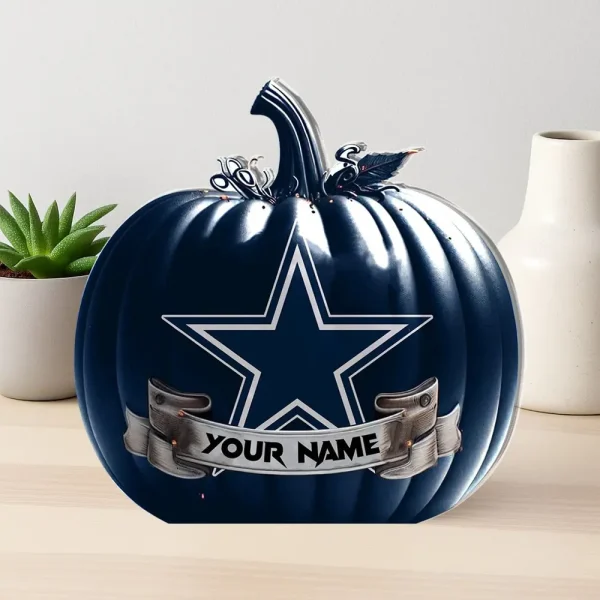 Dallas Cowboys NFL Personalized Halloween Acrylic Block Plaque For Fan - Limited Edition SPTFTAB092