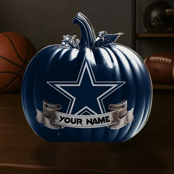 Dallas Cowboys NFL Personalized Halloween Acrylic Block Plaque For Fan - Limited Edition SPTFTAB092 - Image 2