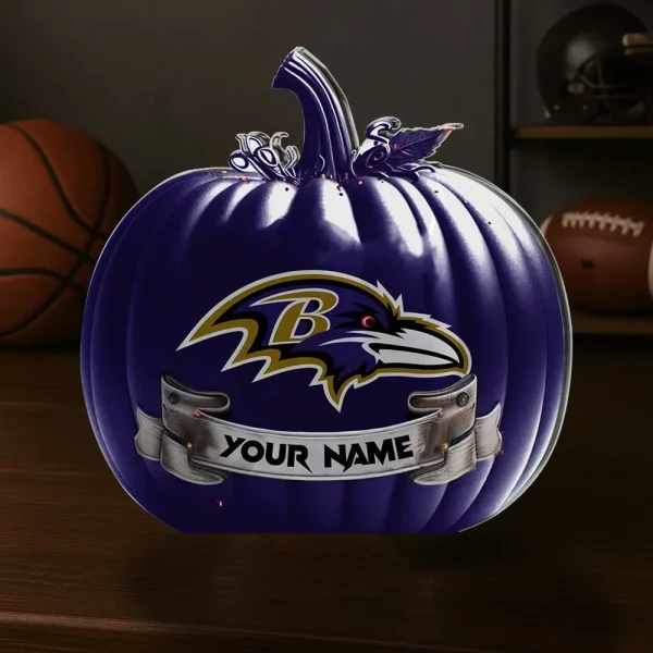 Baltimore Ravens NFL Personalized Halloween Acrylic Block Plaque For Fan - Limited Edition SPTFTAB094 - Image 2