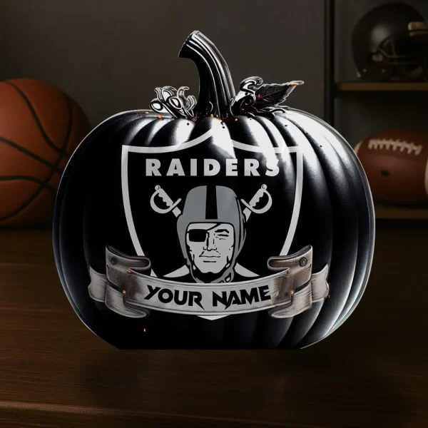 Las Vegas Raiders NFL Personalized Halloween Acrylic Block Plaque For Fan - Limited Edition SPTFTAB097 - Image 2