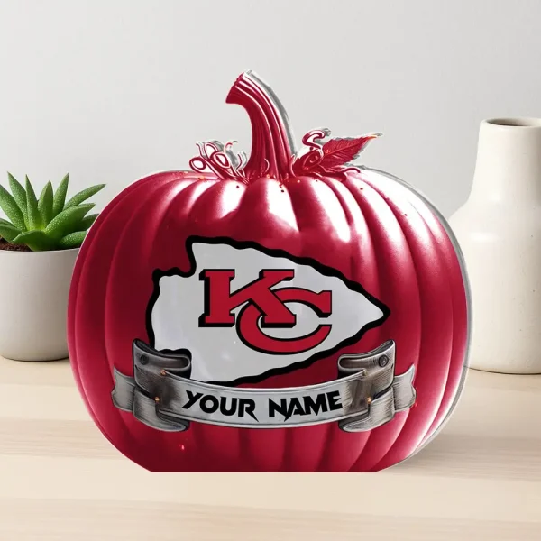 Kansas City Chiefs NFL Personalized Halloween Acrylic Block Plaque For Fan - Limited Edition SPTFTAB100
