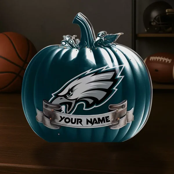 Philadelphia Eagles NFL Personalized Halloween Acrylic Block Plaque For Fan - Limited Edition SPTFTAB101 - Image 2