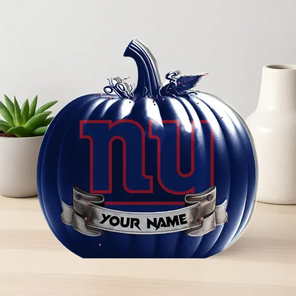 New York Giants NFL Personalized Halloween Acrylic Block Plaque For Fan - Limited Edition SPTFTAB102
