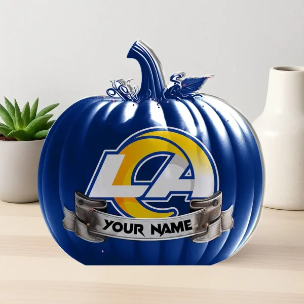 Los Angeles Rams NFL Personalized Halloween Acrylic Block Plaque For Fan - Limited Edition SPTFTAB103