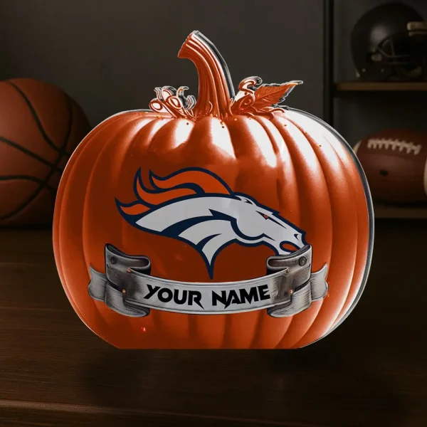 Denver Broncos NFL Personalized Halloween Acrylic Block Plaque For Fan - Limited Edition SPTFTAB104 - Image 2