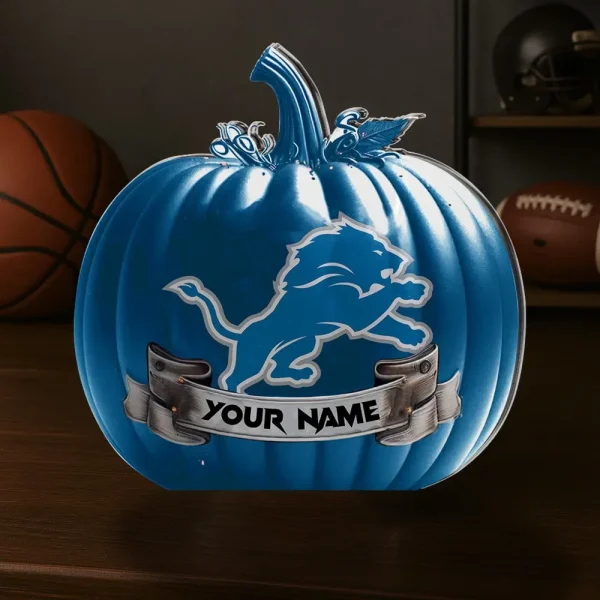 Detroit Lions NFL Personalized Halloween Acrylic Block Plaque For Fan - Limited Edition SPTFTAB105 - Image 2