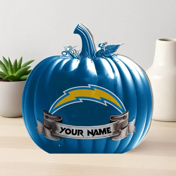 Los Angeles Chargers NFL Personalized Halloween Acrylic Block Plaque For Fan - Limited Edition SPTFTAB106