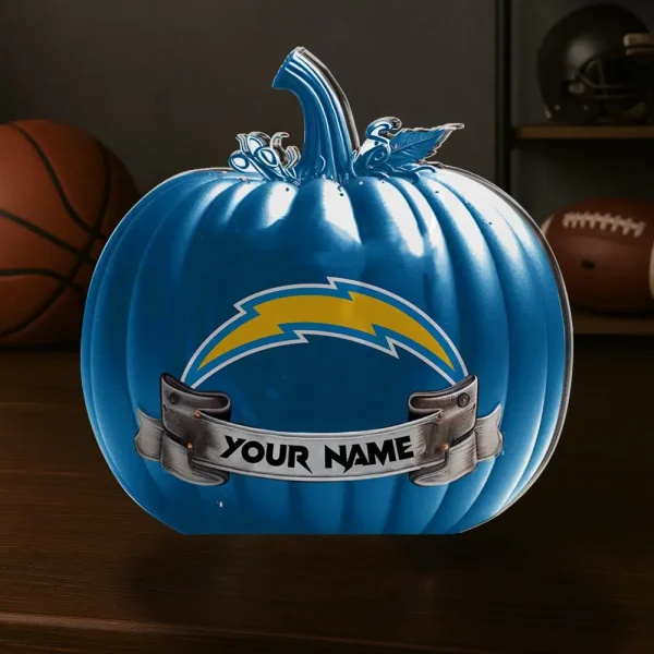 Los Angeles Chargers NFL Personalized Halloween Acrylic Block Plaque For Fan - Limited Edition SPTFTAB106 - Image 2