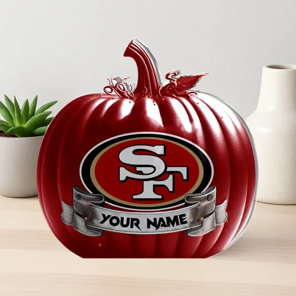 San Francisco 49ers NFL Personalized Halloween Acrylic Block Plaque For Fan - Limited Edition SPTFTAB107
