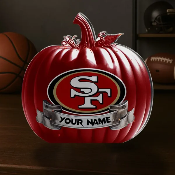 San Francisco 49ers NFL Personalized Halloween Acrylic Block Plaque For Fan - Limited Edition SPTFTAB107 - Image 2