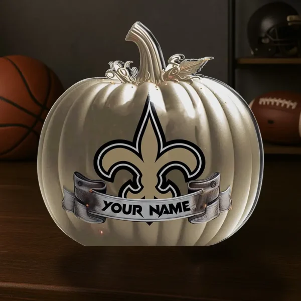 New Orleans Saints NFL Personalized Halloween Acrylic Block Plaque For Fan - Limited Edition SPTFTAB108 - Image 2