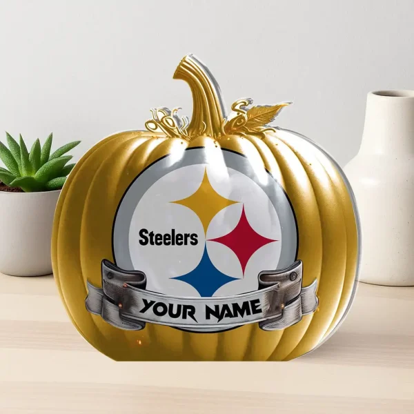 Pittsburgh Steelers NFL Personalized Halloween Acrylic Block Plaque For Fan - Limited Edition SPTFTAB112
