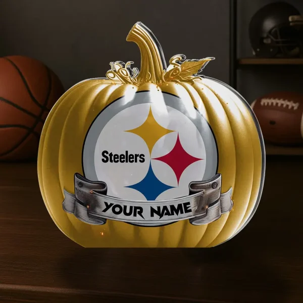 Pittsburgh Steelers NFL Personalized Halloween Acrylic Block Plaque For Fan - Limited Edition SPTFTAB112 - Image 2
