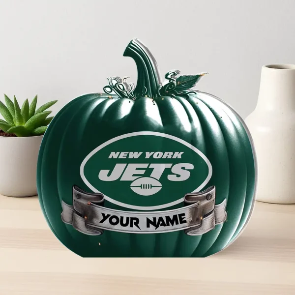 New York Jets NFL Personalized Halloween Acrylic Block Plaque For Fan - Limited Edition SPTFTAB113