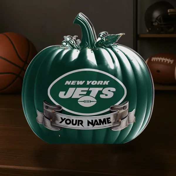 New York Jets NFL Personalized Halloween Acrylic Block Plaque For Fan - Limited Edition SPTFTAB113 - Image 2