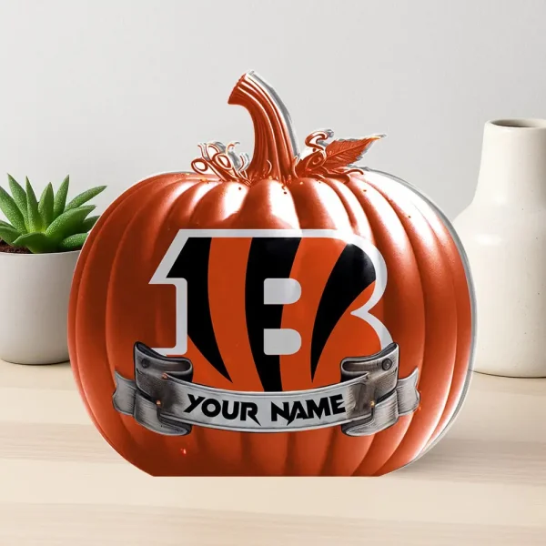 Cincinnati Bengals NFL Personalized Halloween Acrylic Block Plaque For Fan - Limited Edition SPTFTAB114