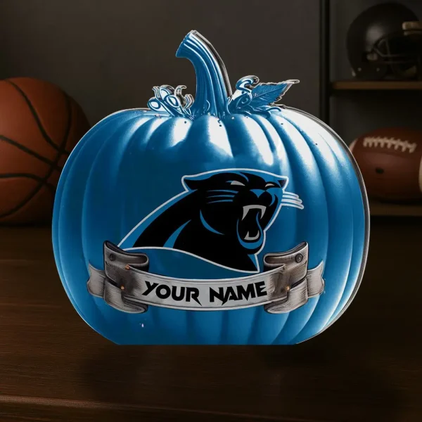 Carolina Panthers NFL Personalized Halloween Acrylic Block Plaque For Fan - Limited Edition SPTFTAB116 - Image 2