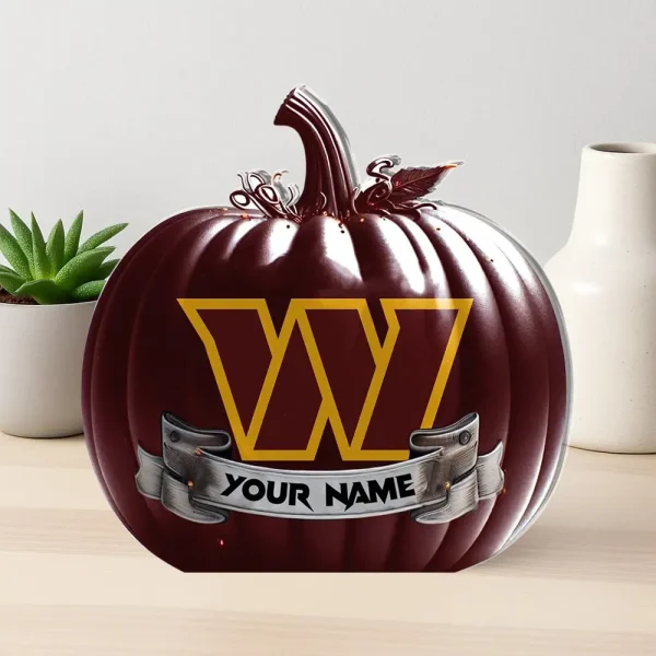 Washington Commanders NFL Personalized Halloween Acrylic Block Plaque For Fan - Limited Edition SPTFTAB119
