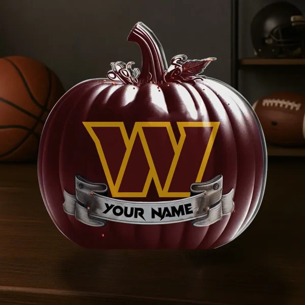 Washington Commanders NFL Personalized Halloween Acrylic Block Plaque For Fan - Limited Edition SPTFTAB119 - Image 2