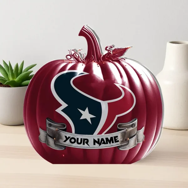 Houston Texans NFL Personalized Halloween Acrylic Block Plaque For Fan - Limited Edition SPTFTAB120