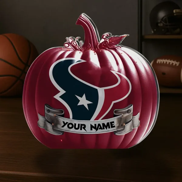 Houston Texans NFL Personalized Halloween Acrylic Block Plaque For Fan - Limited Edition SPTFTAB120 - Image 2