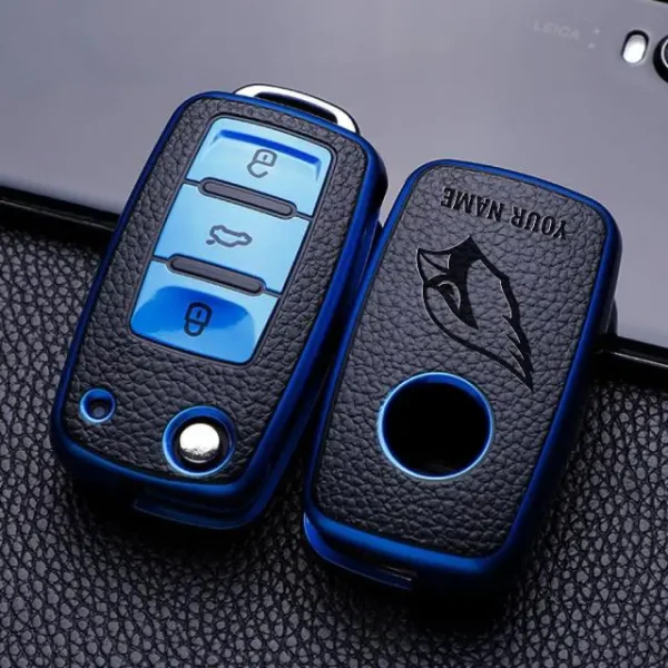 Arizona Cardinals Leather Car Key Case Car Key Full Cover Protection SPTLCKC001 - Image 3